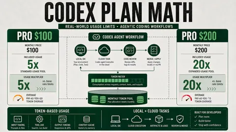 ChatGPT Pro 100 versus 200 Codex plan usage comparison for developers