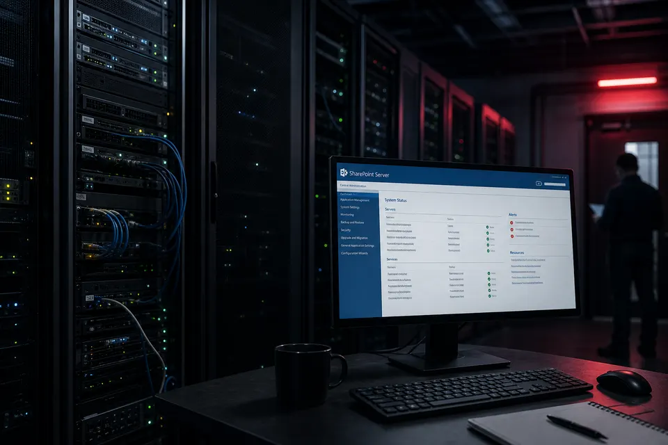 On-premises SharePoint Server farm under active incident response for a zero-day privilege-escalation exploit